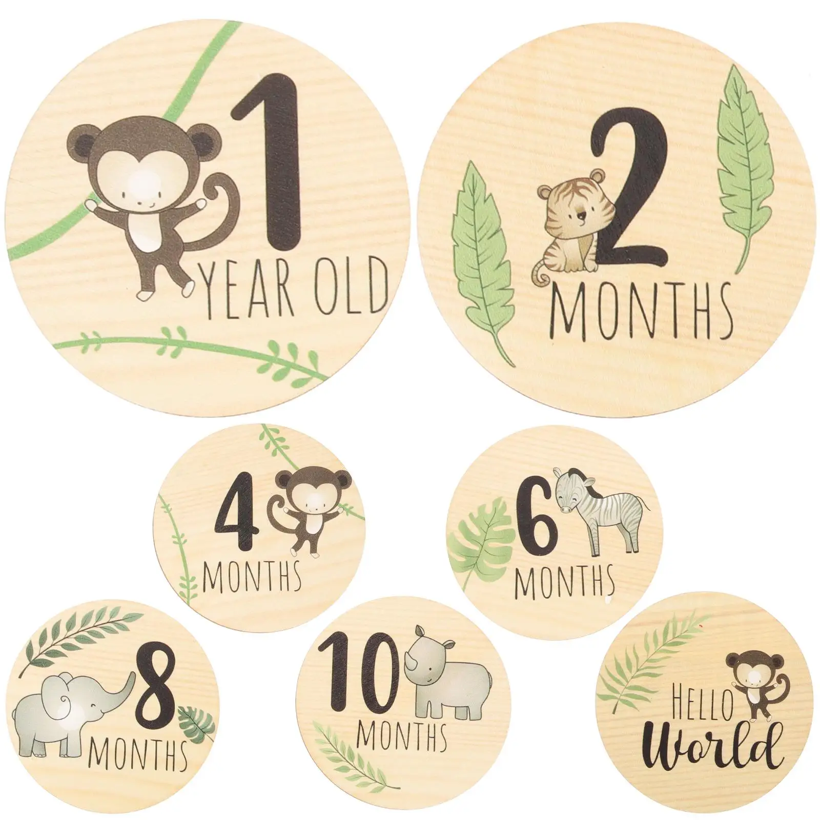 7 Pcs Wooden Baby Milestone Discs Month Signs Photo Props Growth Cards Shower Gifts Newborn Monthly Round Plates
7 Pcs Wooden Baby Milestone Discs Month Signs Photo Props Growth Cards Shower Gifts Newborn Monthly Round Plates