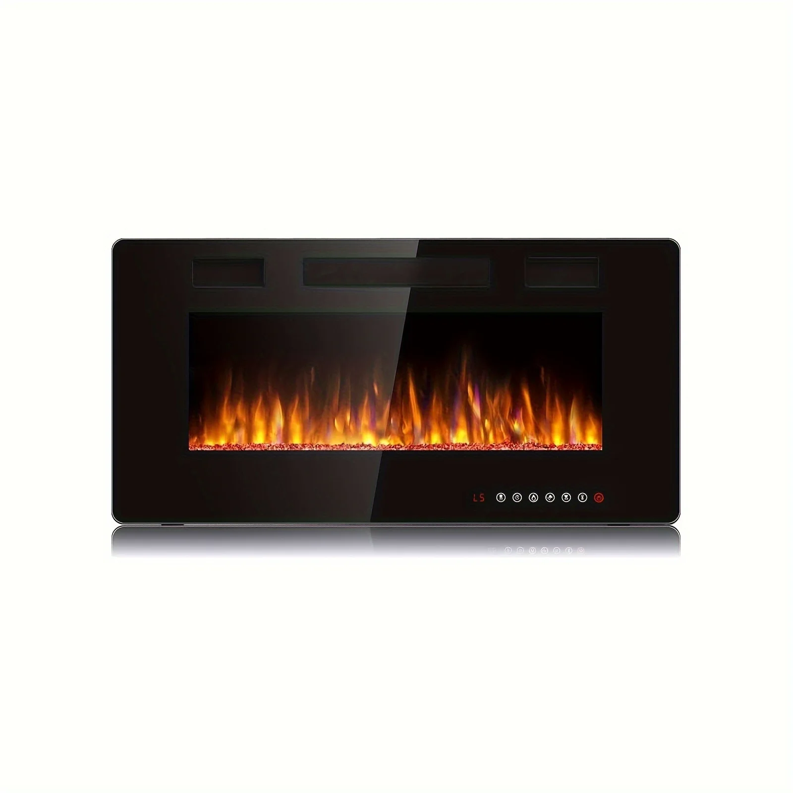 36" Ultra-Thin Silent Linear Electric Fireplace Insert - Wall Mounted, Fits 2x4 & 2x6 Studs, Adjustable Flame Color & Speed, Tou
36" Ultra-Thin Silent Linear Electric Fireplace Insert - Wall Mounted, Fits 2x4 & 2x6 Studs, Adjustable Flame Color & Speed, Tou