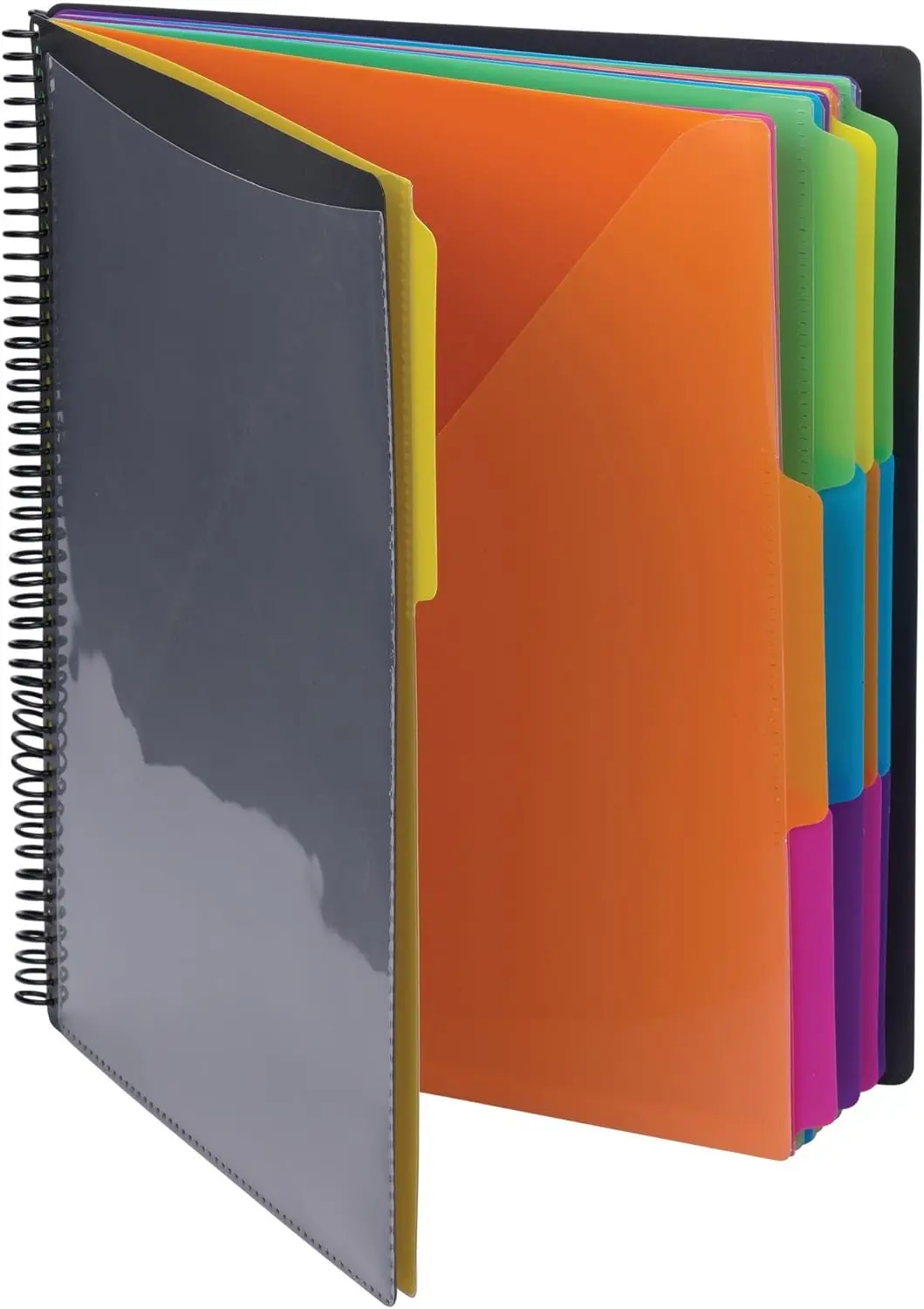 24-Pocket Project Organizer with Colorful Tabs, Letter Size, Tear-Resistant Poly
24-Pocket Project Organizer with Colorful Tabs, Letter Size, Tear-Resistant Poly