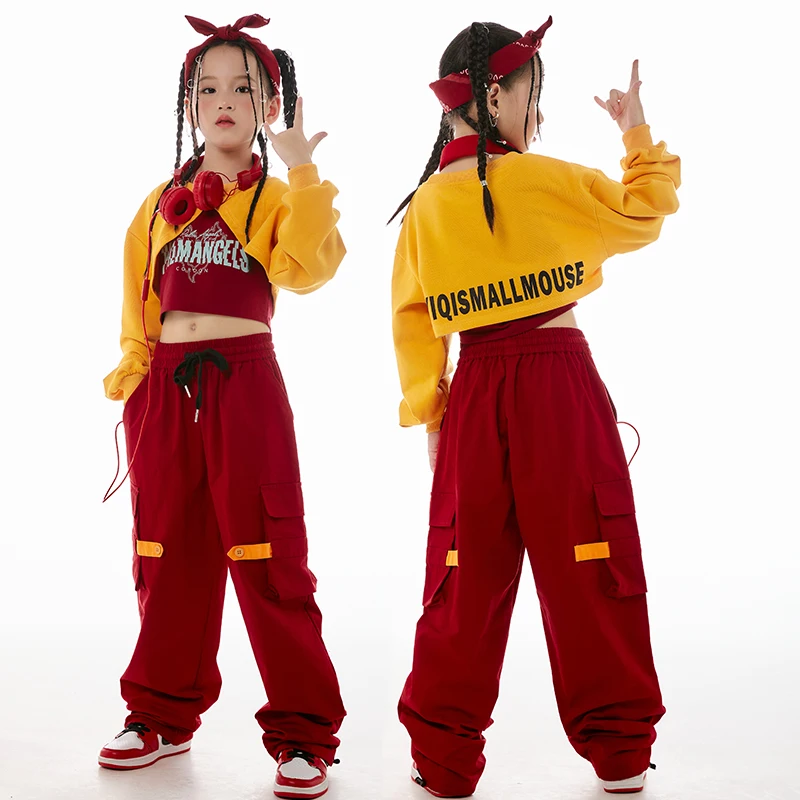 Jazz Dance Costume Girls Clothes Long Sleeves Tops Pants Kids Hip Hop Clothing Kpop Street Dance Performance Outfit Rave BL11911
Jazz Dance Costume Girls Clothes Long Sleeves Tops Pants Kids Hip Hop Clothing Kpop Street Dance Performance Outfit Rave BL11911