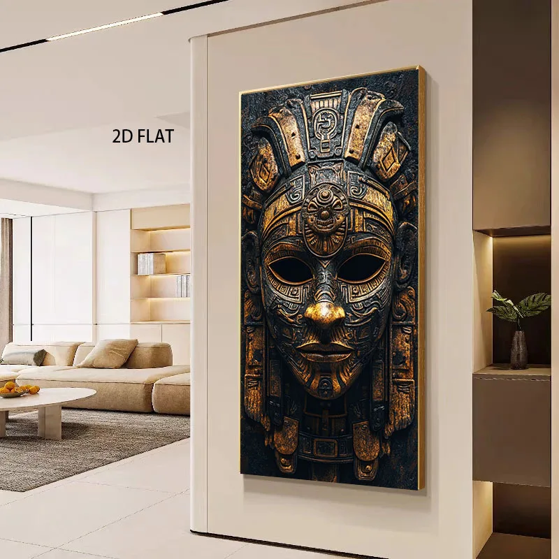 2D/Flat Extra Large Ancient Mayan Mask Canvas Wall Art, Noframed Modern Wall Art Prints for Enhance The Living Room, Porch Decor
2D/Flat Extra Large Ancient Mayan Mask Canvas Wall Art, Noframed Modern Wall Art Prints for Enhance The Living Room, Porch Decor
