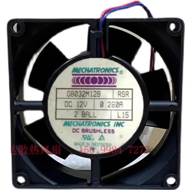MECHATRONICS G8032M12B RSR DC 12V 0.260A 80x80x32mm 2-Wire Server Cooling Fan
MECHATRONICS G8032M12B RSR DC 12V 0.260A 80x80x32mm 2-Wire Server Cooling Fan
