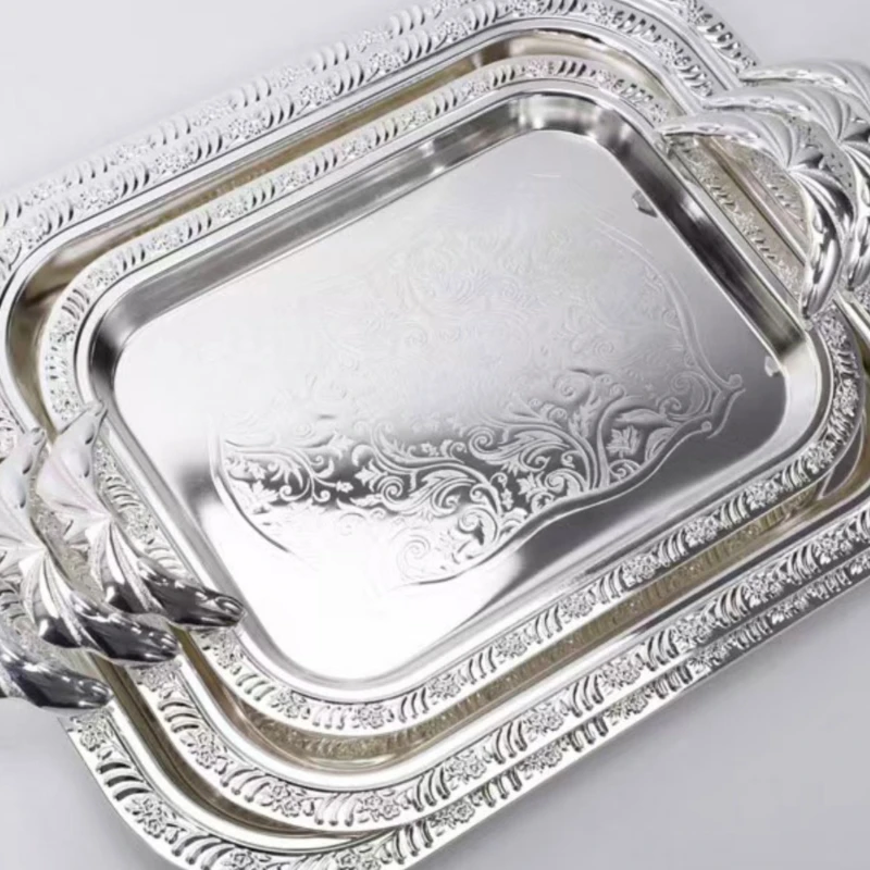 Luxury high-end tray, high-quality western food storage tray, club service Wellington display steak
Luxury high-end tray, high-quality western food storage tray, club service Wellington display steak