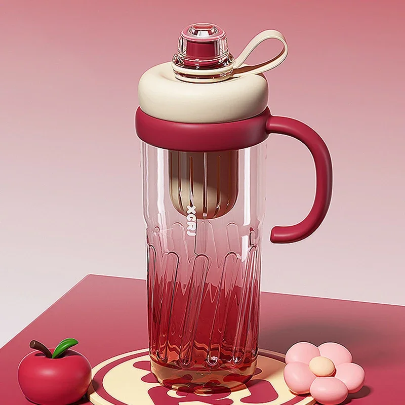 950ml Large Capacity Water Bottle with Handle Straw Plastic Cup Portable Outdoor Sport Fitness Water Cups Heat-resistant Tea Cup
950ml Large Capacity Water Bottle with Handle Straw Plastic Cup Portable Outdoor Sport Fitness Water Cups Heat-resistant Tea Cup