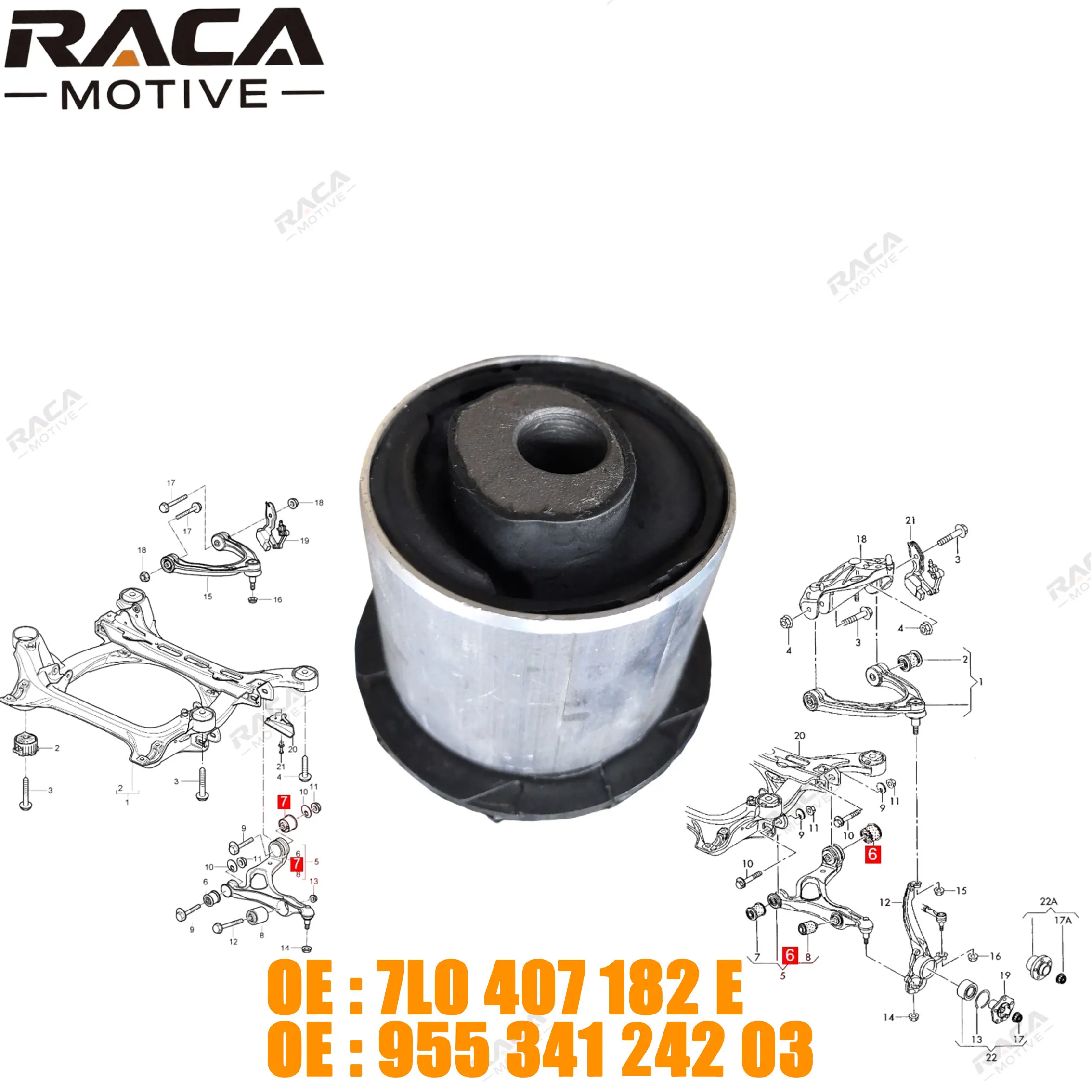 Front Axle Hydraulic Suspension Bushings for Porsche Cayenne 9Pa Touareg7L Audiq7 95534124204 95534124203 7L0407182C 7L0407182E
Front Axle Hydraulic Suspension Bushings for Porsche Cayenne 9Pa Touareg7L Audiq7 95534124204 95534124203 7L0407182C 7L0407182E