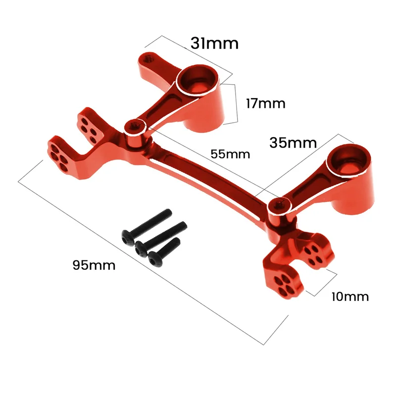 Stable-Aluminum Alloy Steering Assembly For Arrma 1/8 Mojave RC Car Upgrade Replacement Red
Stable-Aluminum Alloy Steering Assembly For Arrma 1/8 Mojave RC Car Upgrade Replacement Red
