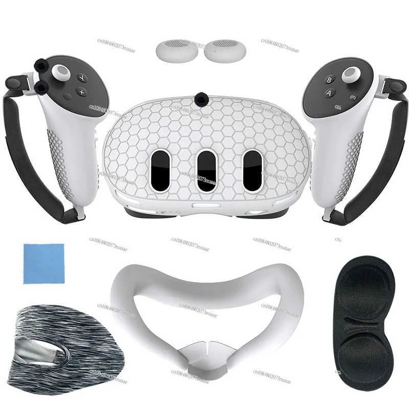 Storage bag, blackout mask, handle, protective cover, lens.
Storage bag, blackout mask, handle, protective cover, lens.