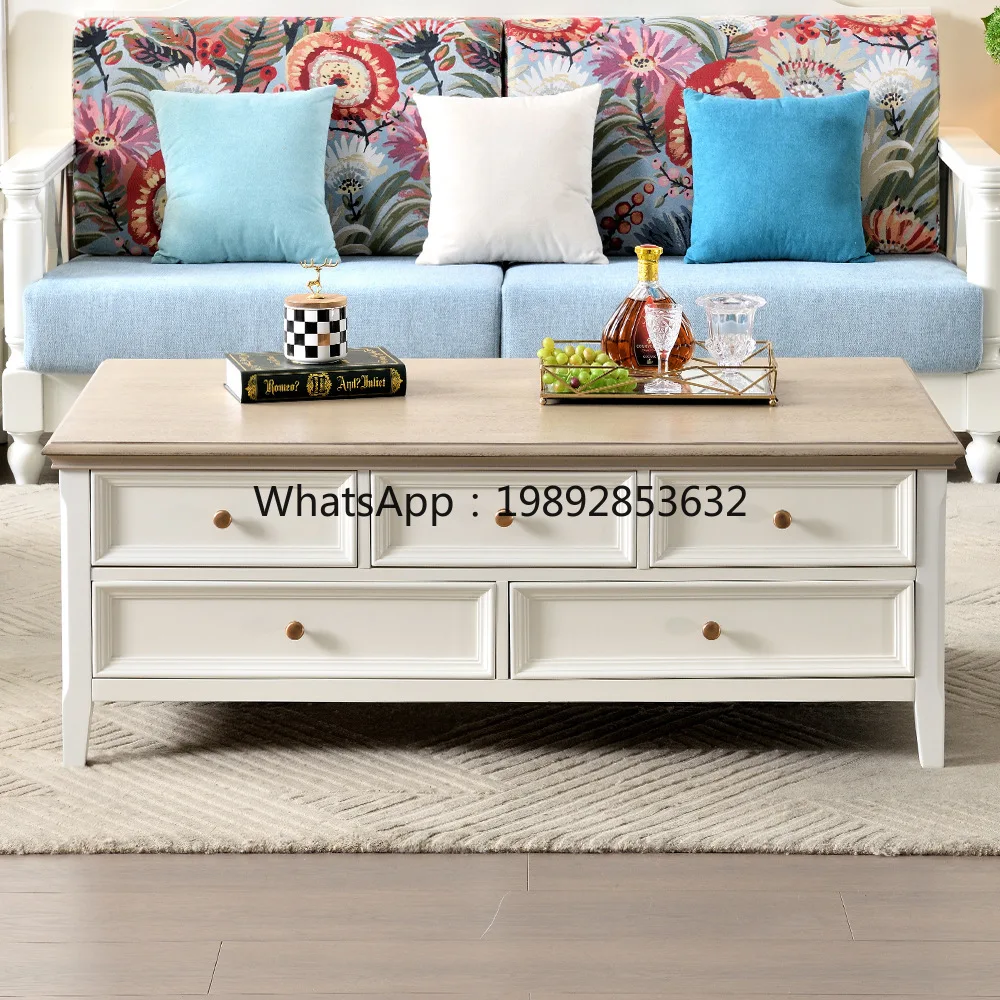 LYY American Style White Cream Solid Wood Coffee Table Walnut Wood All Solid Wood Country Style Multi-Drawer Room Furniture
LYY American Style White Cream Solid Wood Coffee Table Walnut Wood All Solid Wood Country Style Multi-Drawer Room Furniture