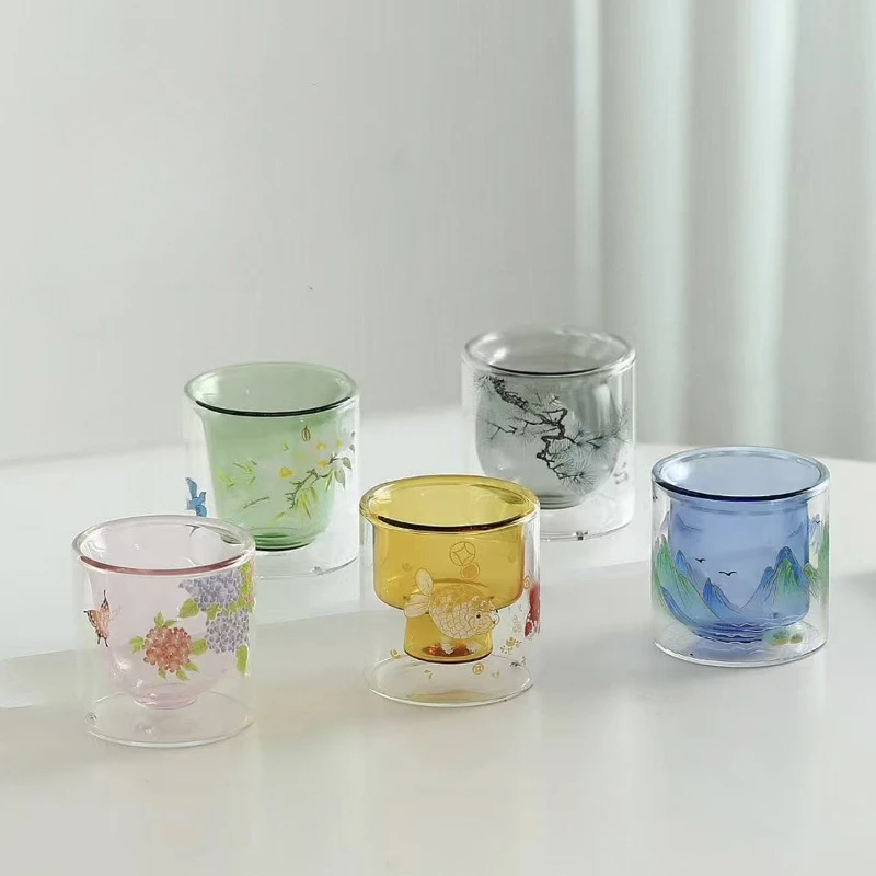 LTT creative glass teacup double-layer heat-insulated transparent tea set master cup tea cup
LTT creative glass teacup double-layer heat-insulated transparent tea set master cup tea cup