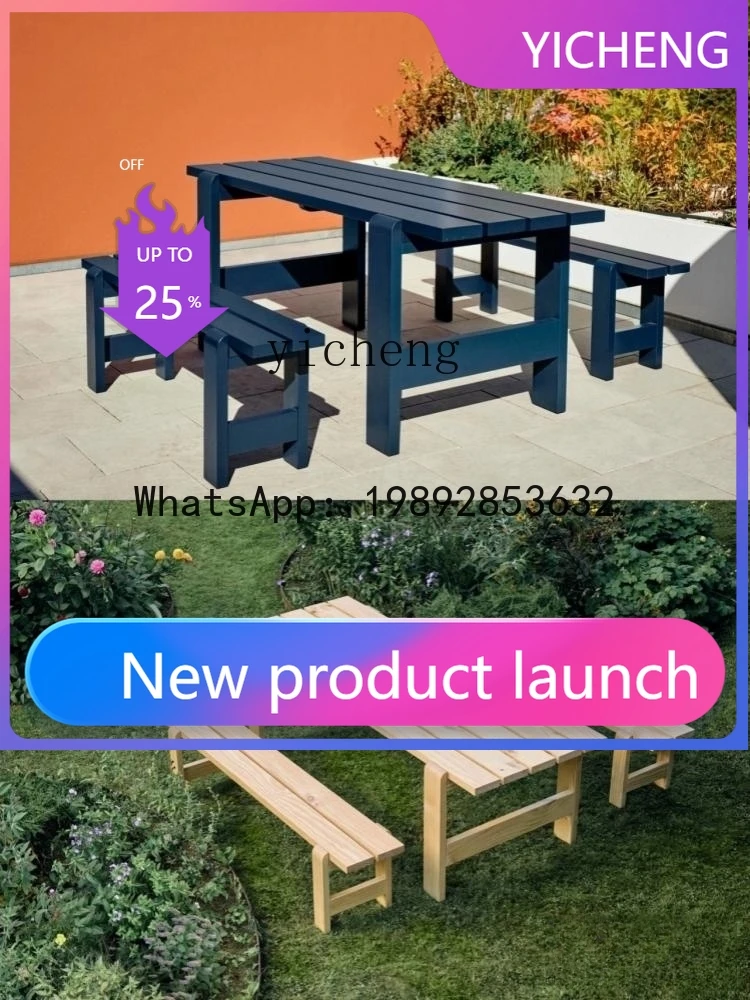 X2 Outdoor Casual Color Table and Chair Solid Wood Long Stool Courtyard Outdoor Table and Chair
X2 Outdoor Casual Color Table and Chair Solid Wood Long Stool Courtyard Outdoor Table and Chair