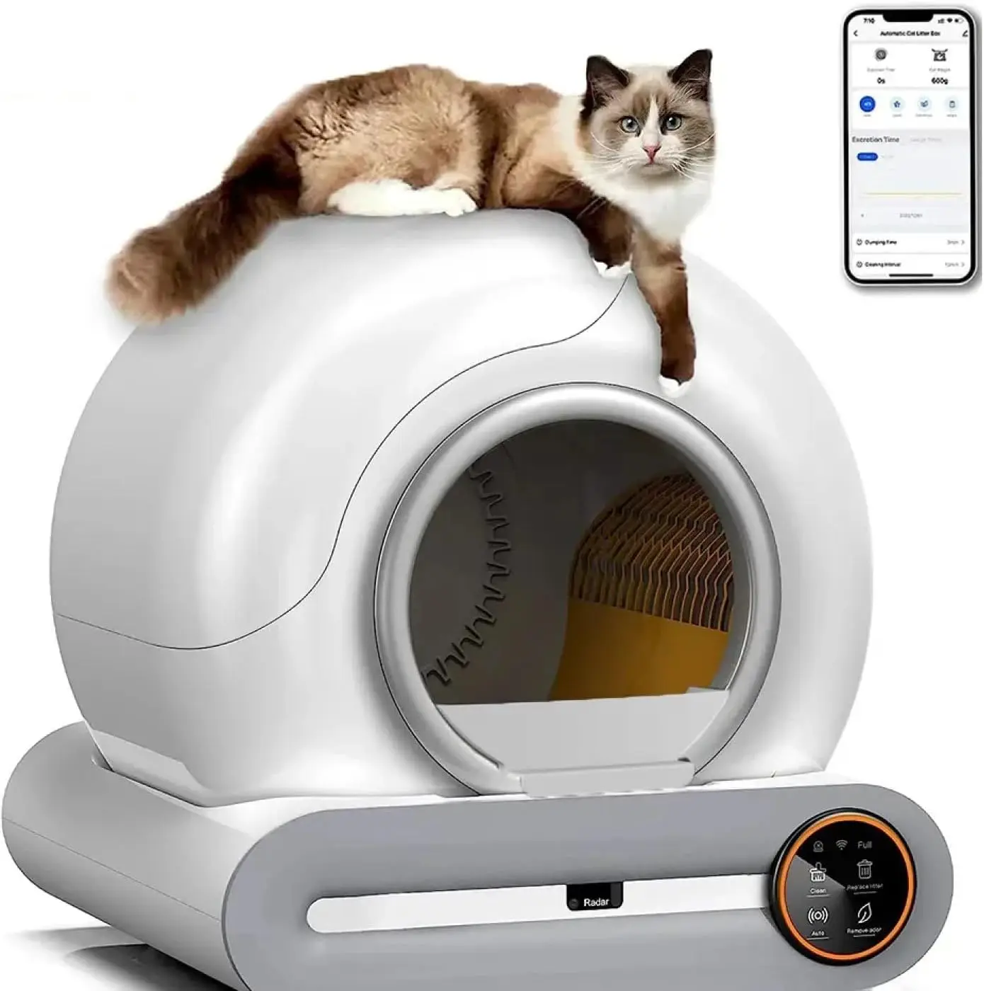 65L Large Smart Self-Cleaning Cat Box Automatic Odor Removal With APP WiFi Control Automatic Cat Toilet Box
65L Large Smart Self-Cleaning Cat Box Automatic Odor Removal With APP WiFi Control Automatic Cat Toilet Box