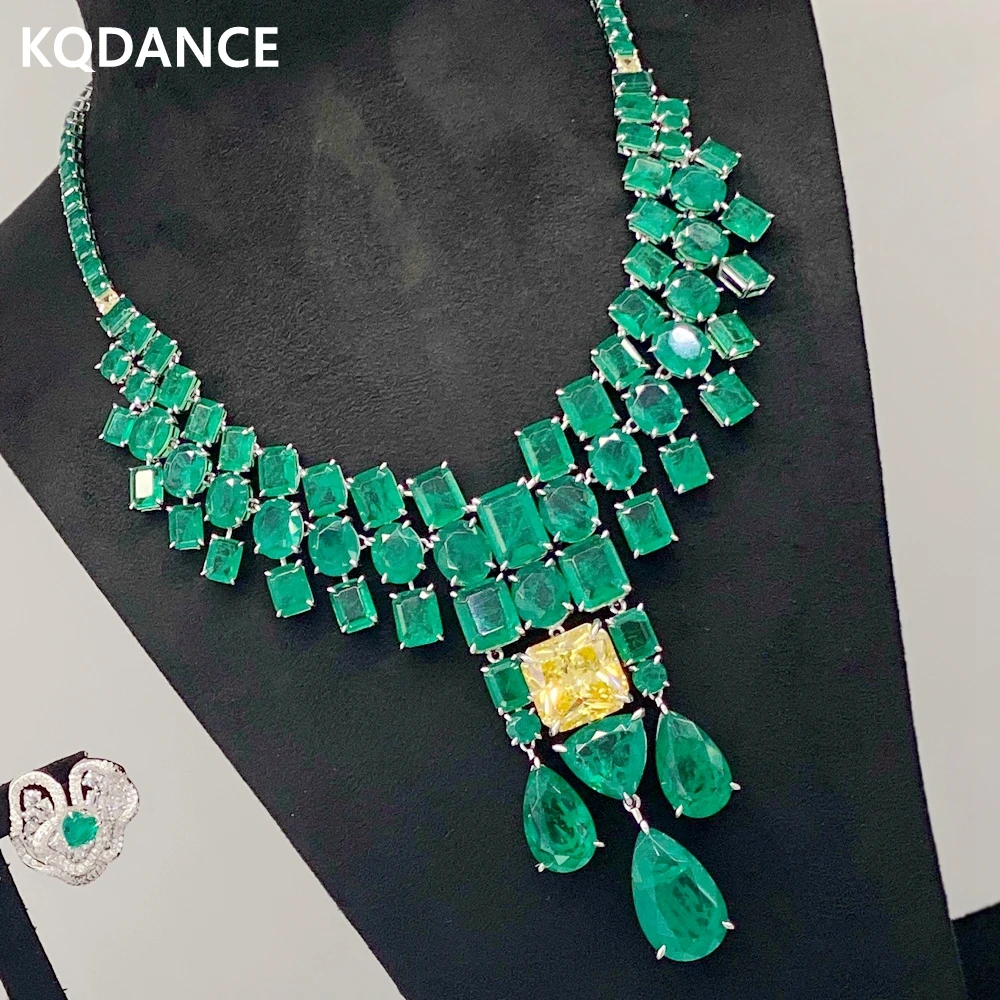 KQDANCE 925 Silver Large Pear Cut Lab Green Emerald Yellow Crystal Diamond Tassel Necklace Earrings Bracelets Fine Jewelry Set
KQDANCE 925 Silver Large Pear Cut Lab Green Emerald Yellow Crystal Diamond Tassel Necklace Earrings Bracelets Fine Jewelry Set