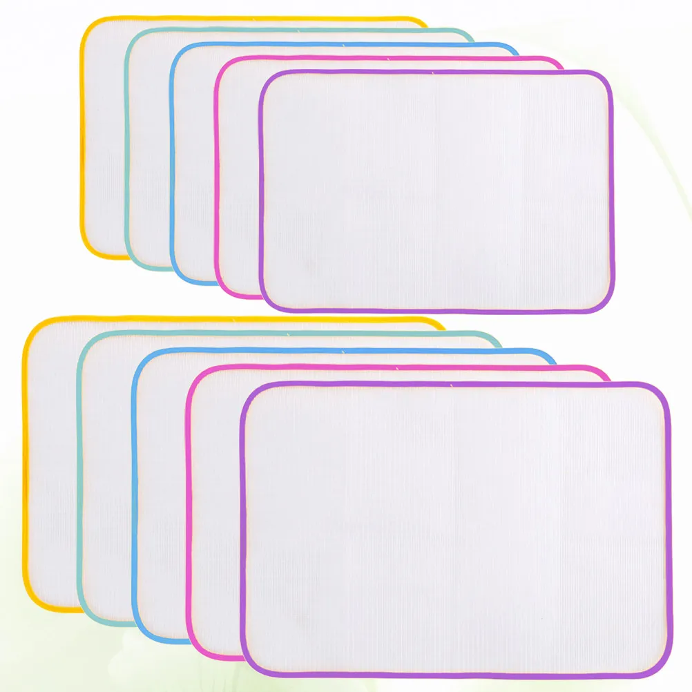 10Pcs Ironing Pad Heat Resistant Mesh Fabric Quilting Ironing Mat Non Foldable Storage Friendly
10Pcs Ironing Pad Heat Resistant Mesh Fabric Quilting Ironing Mat Non Foldable Storage Friendly