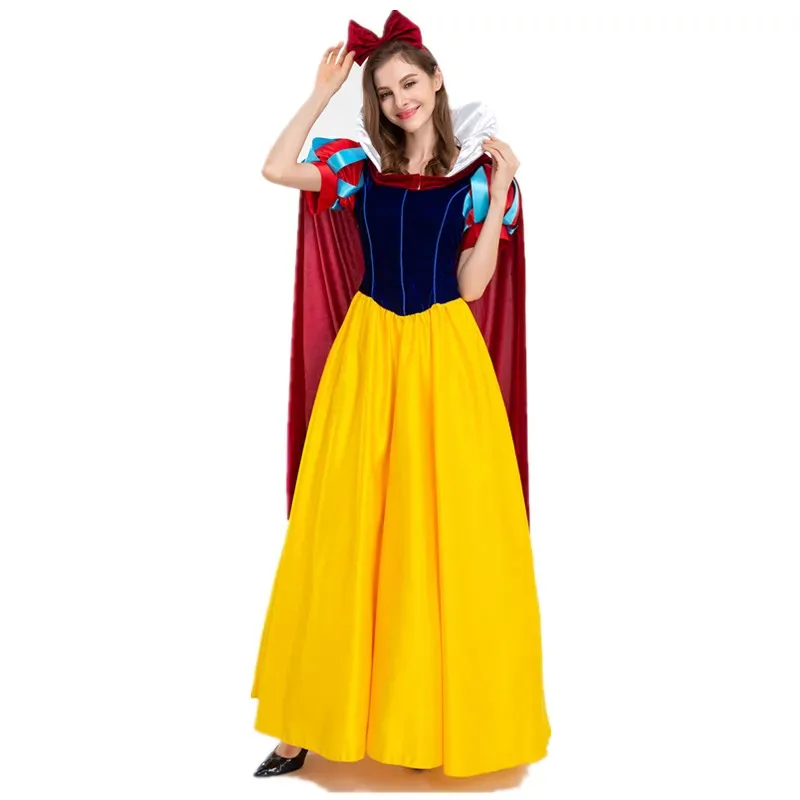 Halloween Carnival Party Cartoon Snow White Princess Cosplay Costume Stage Performance Fairy Tales Royal Court Queen Fancy Dress
Halloween Carnival Party Cartoon Snow White Princess Cosplay Costume Stage Performance Fairy Tales Royal Court Queen Fancy Dress
