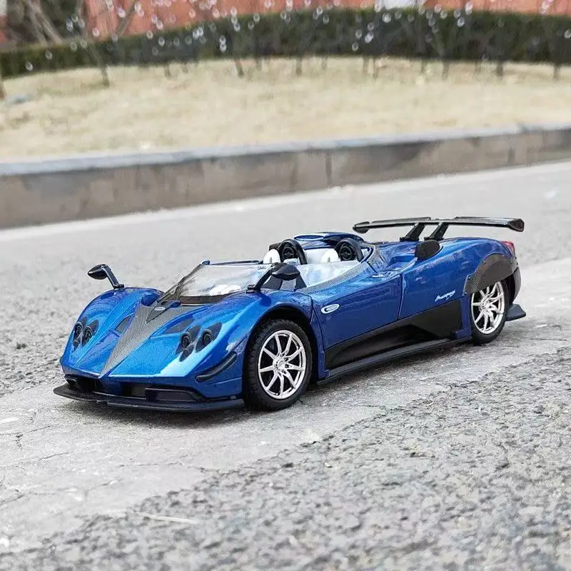 1:24 Pagani Zonda HP Barchetta, модель спортивного автомобиля из сплава, литая под давлением металлическая модель гоночного автомобиля, имитация звука и света, детская игрушка в подарок
1:24 Pagani Zonda HP Barchetta, модель спортивного автомобиля из сплава, литая под давлением металлическая модель гоночного автомобиля, имитация звука и света, детская игрушка в подарок