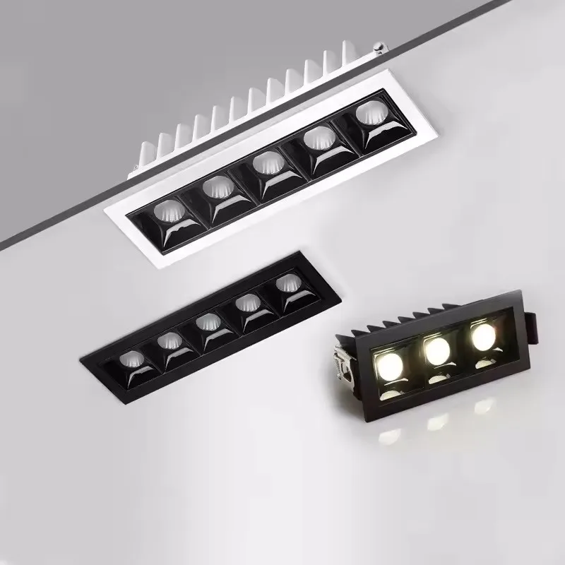 Dimmable Recessed Led COB Ceiling Light 2W 4W 6W10W 20W 30W AC110V 220V Indoor lighting aluminum material Square Linear Light
Dimmable Recessed Led COB Ceiling Light 2W 4W 6W10W 20W 30W AC110V 220V Indoor lighting aluminum material Square Linear Light