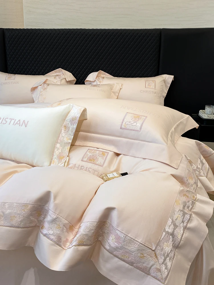 100% Pure Cotton Long Staple Bedding Set Queen Size 4pc Sheet Cover Duvet Cover Naked Sleep Main Bedroom Linens
100% Pure Cotton Long Staple Bedding Set Queen Size 4pc Sheet Cover Duvet Cover Naked Sleep Main Bedroom Linens