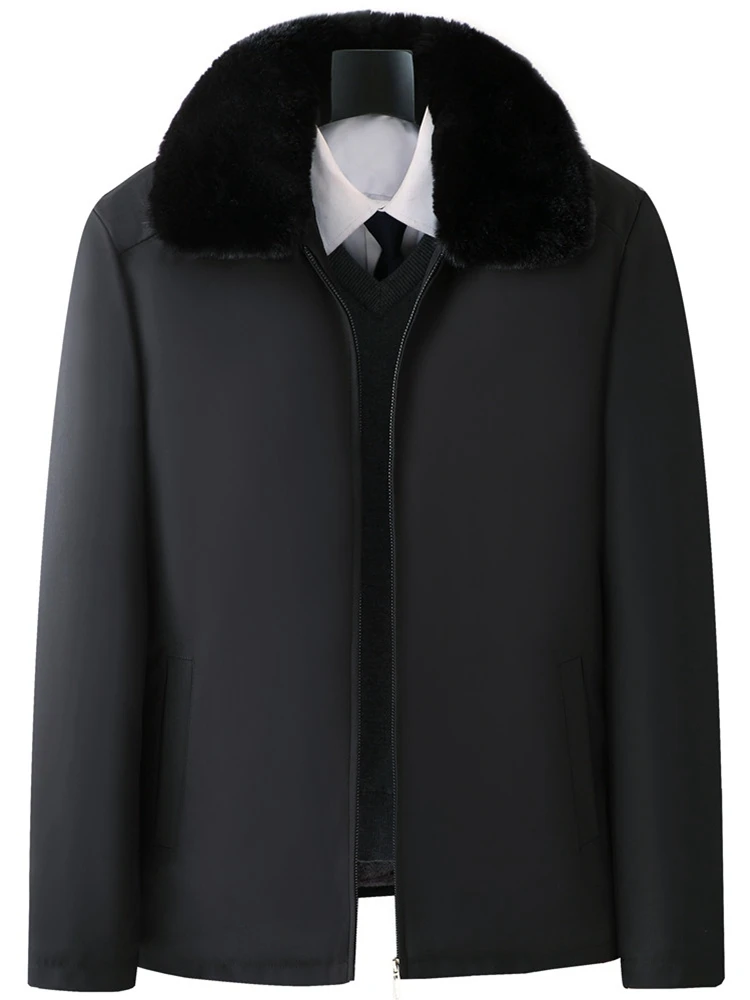 Men's Thiened Fce Lined Cotton Jaet Autumn Winter Sle Casual Faion Urban Loose Fit Coat for Middle-Aged And ly
Men's Thiened Fce Lined Cotton Jaet Autumn Winter Sle Casual Faion Urban Loose Fit Coat for Middle-Aged And ly