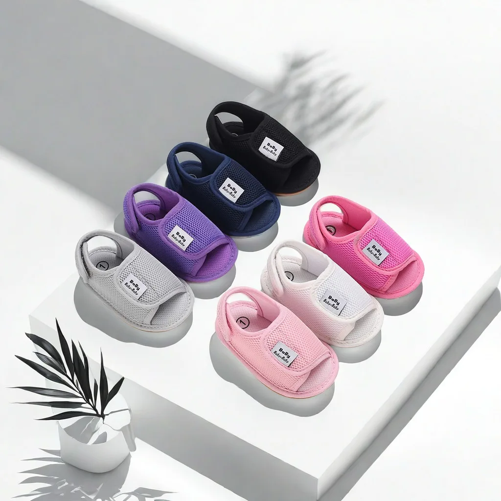 New Summer Newborn Baby Anti Slip Walking Shoes Comfortable Flat Bottom Fashion Breathable Mesh Sandals For Infants
New Summer Newborn Baby Anti Slip Walking Shoes Comfortable Flat Bottom Fashion Breathable Mesh Sandals For Infants