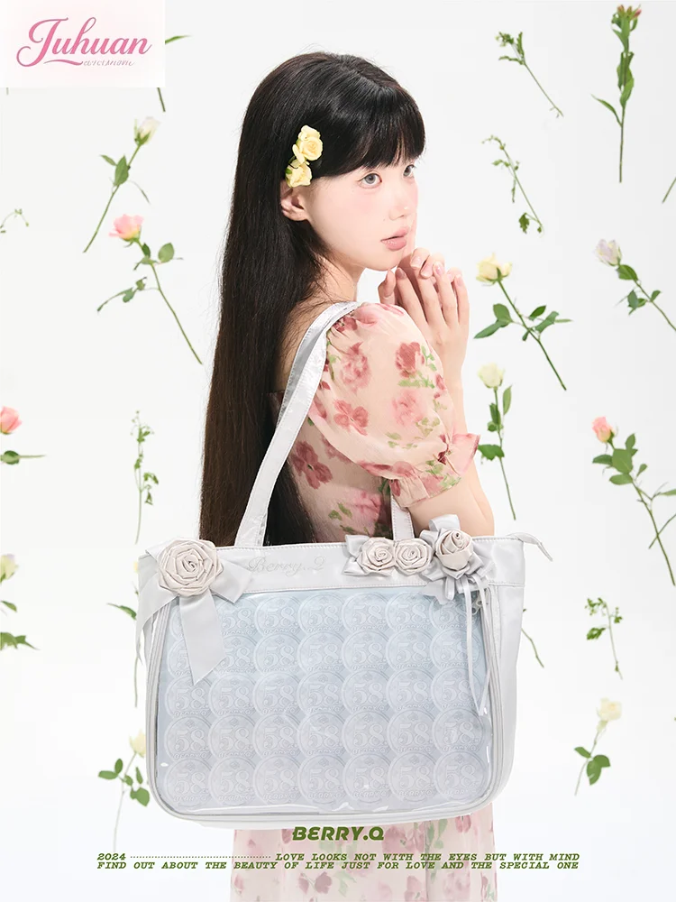 Japanese Original Sweet and Cute Lolita Ballet Rose Lta Bags Ladies Large Capacity Satin Embroidery Elegant Tote Bags for Women
Japanese Original Sweet and Cute Lolita Ballet Rose Lta Bags Ladies Large Capacity Satin Embroidery Elegant Tote Bags for Women