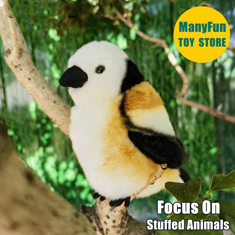 Long-tailed Tit Plush Bird Lifelike Silver-throated Tit Stuffed Toy Realistic Northern Titmouse Plushie Collectors Doll
Long-tailed Tit Plush Bird Lifelike Silver-throated Tit Stuffed Toy Realistic Northern Titmouse Plushie Collectors Doll