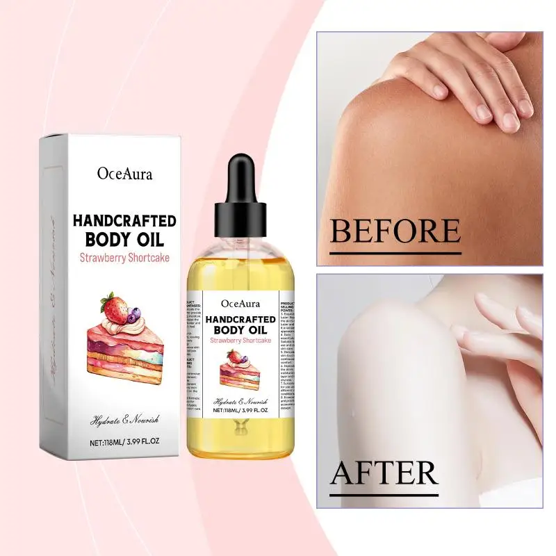 OceAura Strawberry Scent Body Care Oil Gentle Nourish Hydrate Soften Skin Refreshing Moisturizing Body Oil
OceAura Strawberry Scent Body Care Oil Gentle Nourish Hydrate Soften Skin Refreshing Moisturizing Body Oil