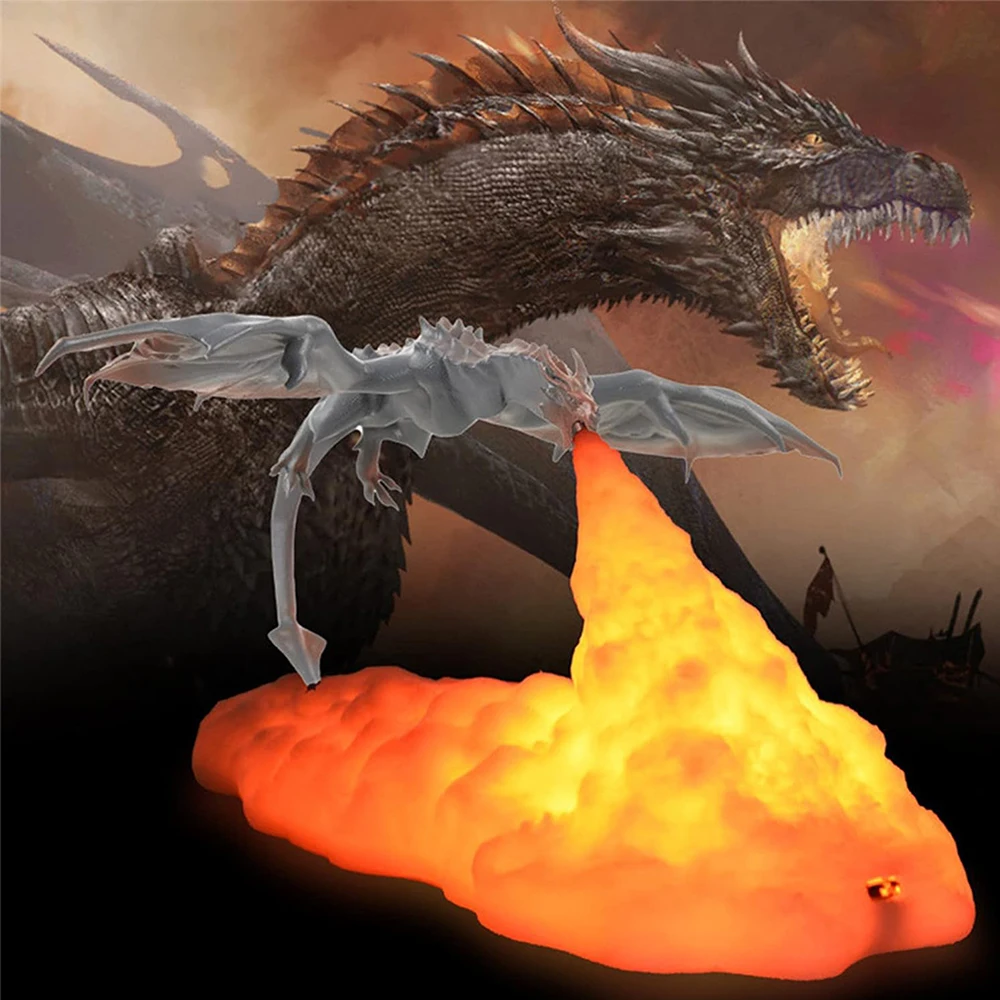 Fire Dragon Lamps 3D Printed Volcano Moon Light Kids Sleep Accompany Night Light for Bedroom Office Desktop Lamp Children Gifts
Fire Dragon Lamps 3D Printed Volcano Moon Light Kids Sleep Accompany Night Light for Bedroom Office Desktop Lamp Children Gifts