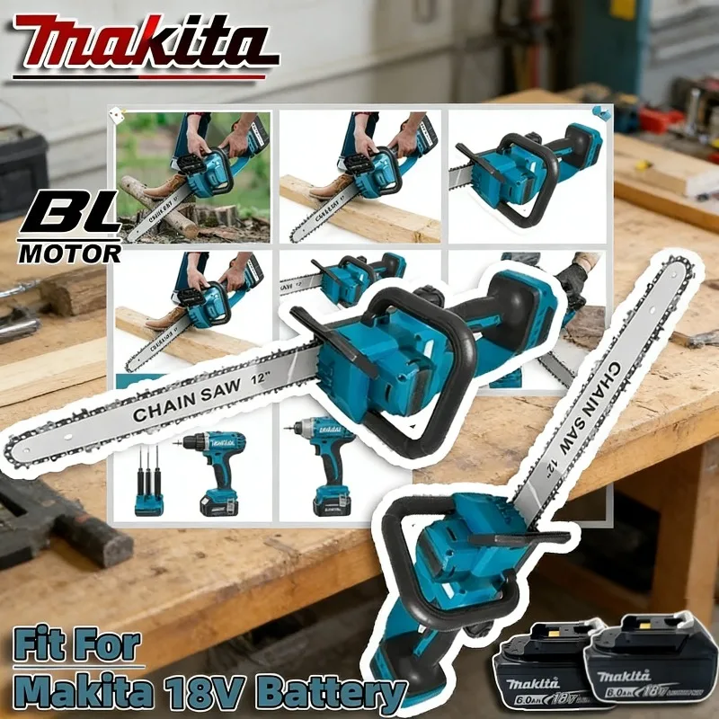Makita 18V 2200W Portable Chainsaw Brushless Electric Chain Saw Rechargeable Cordless Graden Pruning Power Tools
Makita 18V 2200W Portable Chainsaw Brushless Electric Chain Saw Rechargeable Cordless Graden Pruning Power Tools