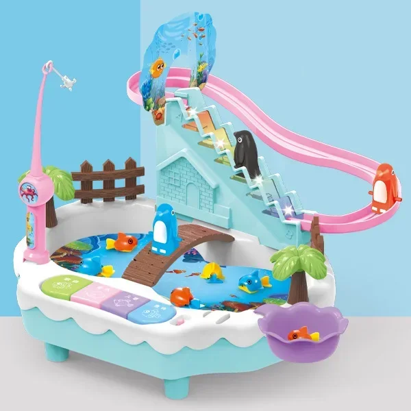 Kids Electric Fishing Game Toy with Music & Lights - 2-4 Player Tabletop Party Game for Family Fun
Kids Electric Fishing Game Toy with Music & Lights - 2-4 Player Tabletop Party Game for Family Fun