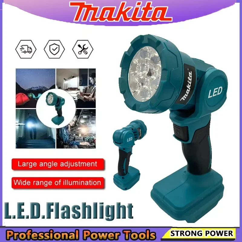 Беспроводной светодиодный рабочий фонарь Makita, перезаряжаемый фонарик, аккумулятор 18 В, электроинструменты, домашний и уличный ночной прожектор, инструмент
Беспроводной светодиодный рабочий фонарь Makita, перезаряжаемый фонарик, аккумулятор 18 В, электроинструменты, домашний и уличный ночной прожектор, инструмент