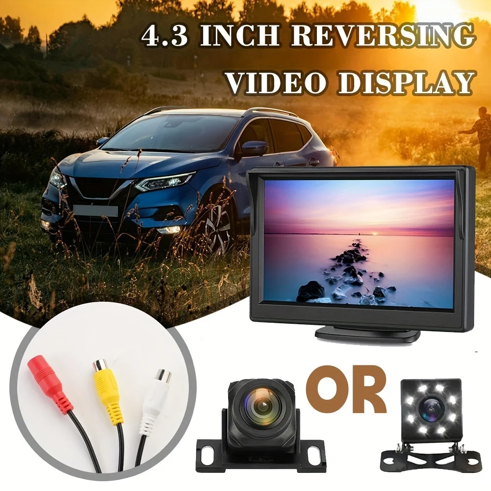 4.3in Car Monitor reverse camera HD Clear night vision LED Car reverse camera Reverse backup monitor
4.3in Car Monitor reverse camera HD Clear night vision LED Car reverse camera Reverse backup monitor