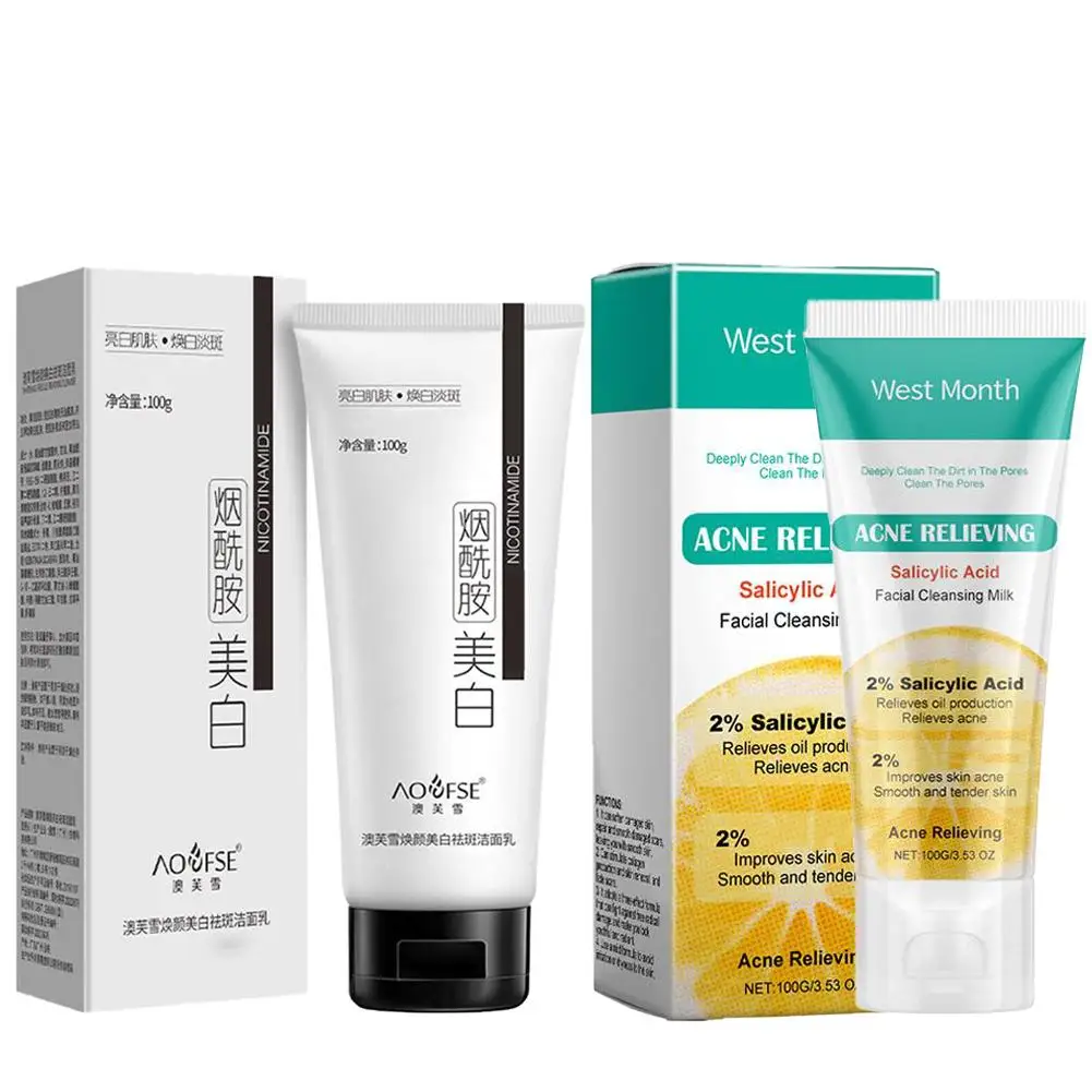 100g Nicotinamide Amino Acid Face Cleanser Facial Scrub Cleansing Acne Oil Control Blackhead Remover Shrink Pores Skin Care
100g Nicotinamide Amino Acid Face Cleanser Facial Scrub Cleansing Acne Oil Control Blackhead Remover Shrink Pores Skin Care