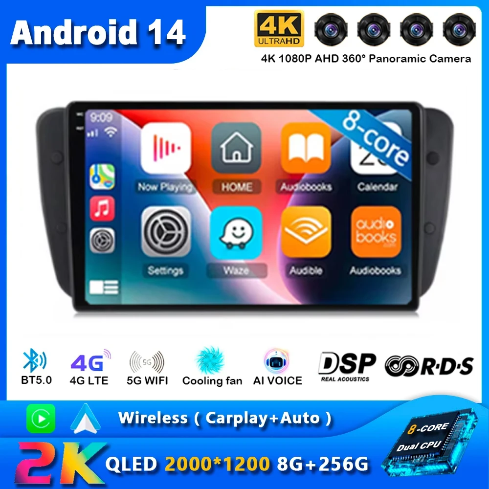 Android 14 Car Radio For Seat Ibiza MK4 6J SportCoupe Ecomotive Cupra 2009 -2016 Carplay Navigation GPS Multimedia Player stereo
Android 14 Car Radio For Seat Ibiza MK4 6J SportCoupe Ecomotive Cupra 2009 -2016 Carplay Navigation GPS Multimedia Player stereo