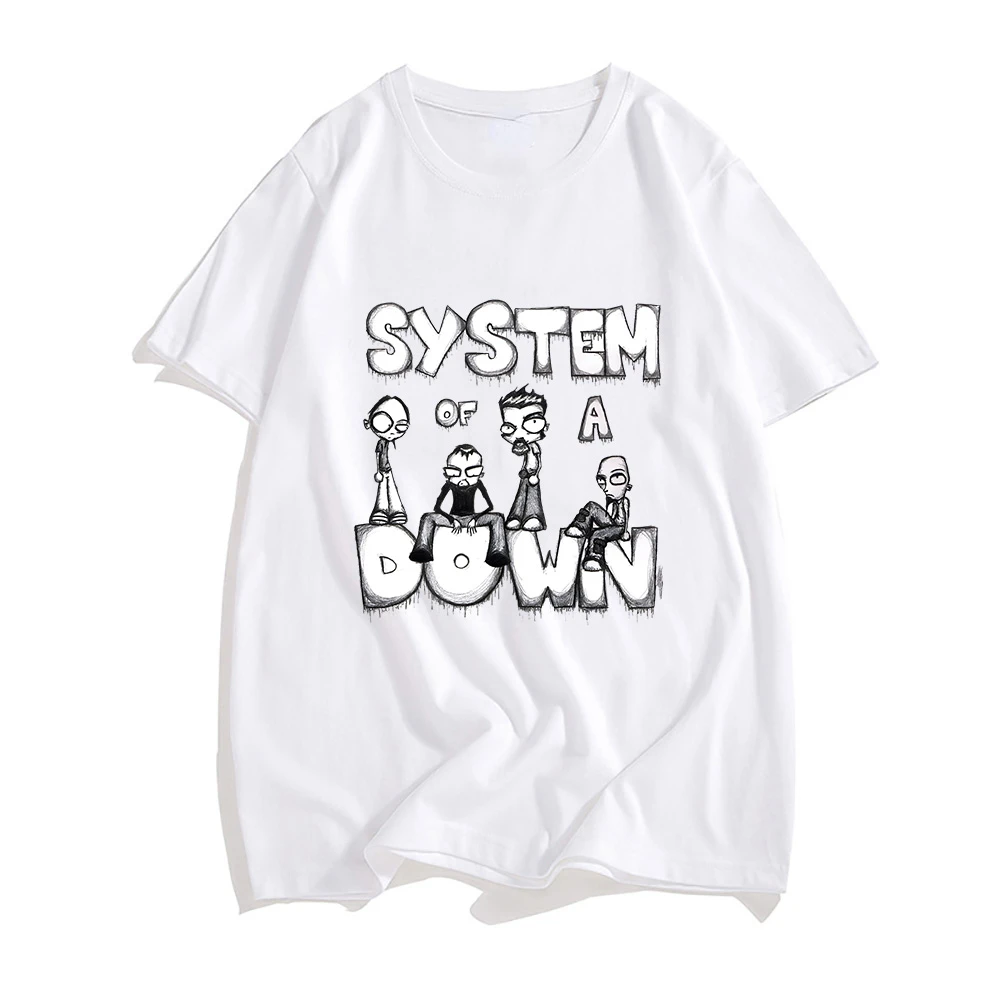 Футболка System of A Summer, креативная графическая футболка, Мужская Уличная футболка с принтом, повседневные футболки с ремешком в стиле ретро
Футболка System of A Summer, креативная графическая футболка, Мужская Уличная футболка с принтом, повседневные футболки с ремешком в стиле ретро