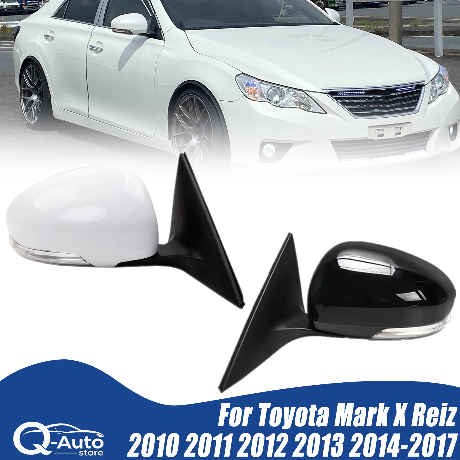 Auto Outside Door Rearview Mirror Assemblys For Toyota Mark X Reiz 2010-2017 7/9 Wires Electric adjustable folding Car Part
Auto Outside Door Rearview Mirror Assemblys For Toyota Mark X Reiz 2010-2017 7/9 Wires Electric adjustable folding Car Part