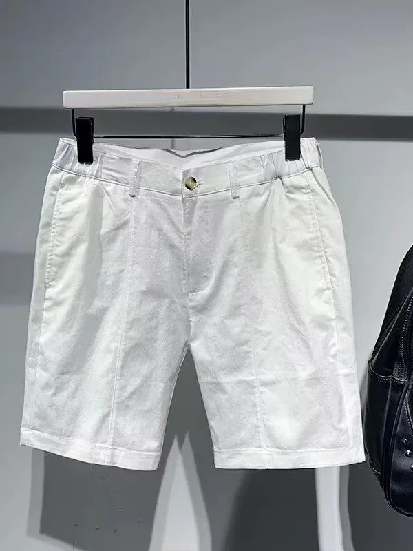 White Casual Men's Suit Shorts Summer Tweed Midline Design Straight Loose Five-Quarter Pants Fashionable Retro Japanese Style
White Casual Men's Suit Shorts Summer Tweed Midline Design Straight Loose Five-Quarter Pants Fashionable Retro Japanese Style
