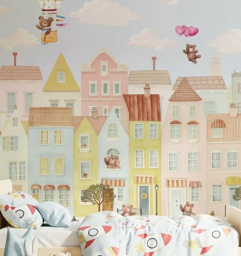 Fairy Tale Little Bear Town Wallpaper Children's Room Background Wall Cartoon Style High end Customized Wallpaper Mural
Fairy Tale Little Bear Town Wallpaper Children's Room Background Wall Cartoon Style High end Customized Wallpaper Mural