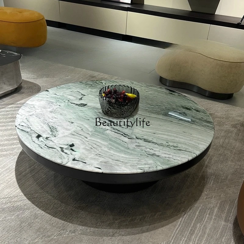 Italian Minimalist Venice Brown Natural Marble Round Coffee Table TV Cabinet
Italian Minimalist Venice Brown Natural Marble Round Coffee Table TV Cabinet