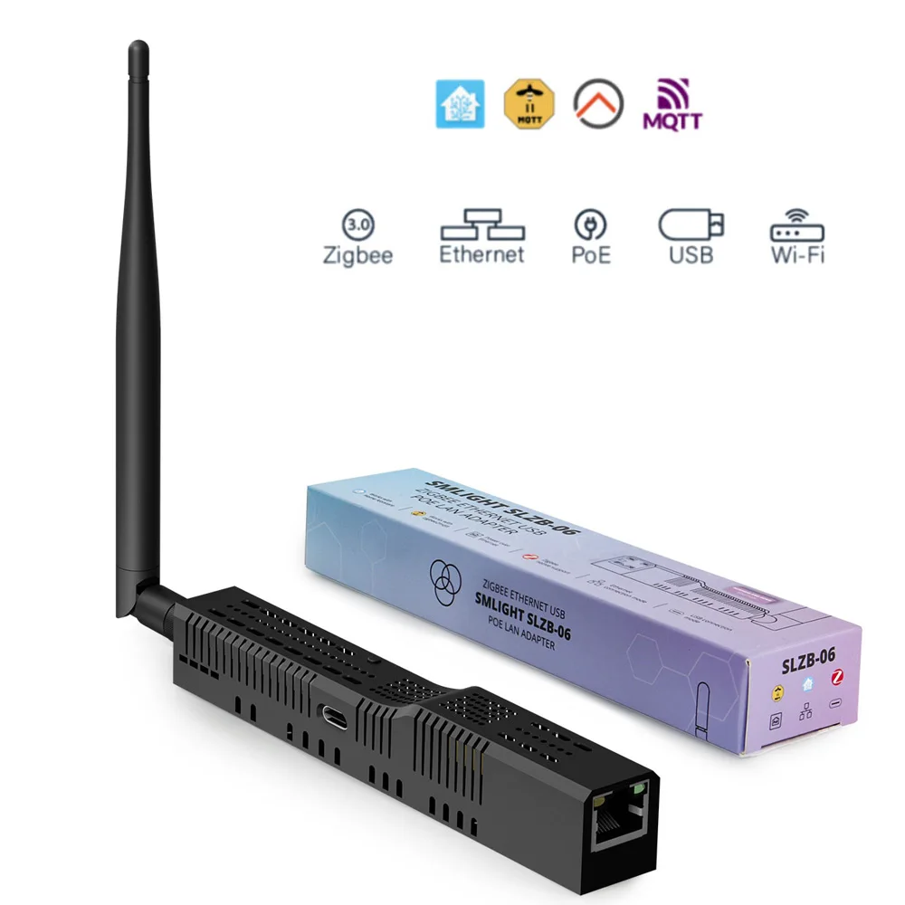 SMLIGHT SLZB-06/M/P7 3.0 Zigbee to Ethernet, USB и Wi-Fi координатор шлюза с PoE, работает с Zigbee2MQTT, домашний помощник, ZHA
SMLIGHT SLZB-06/M/P7 3.0 Zigbee to Ethernet, USB и Wi-Fi координатор шлюза с PoE, работает с Zigbee2MQTT, домашний помощник, ZHA