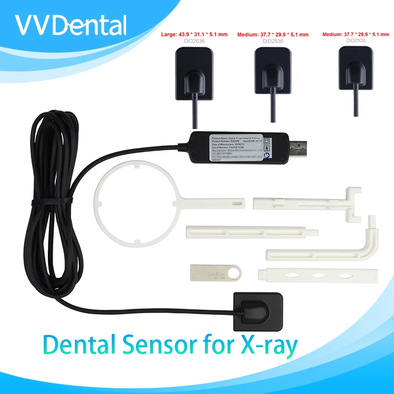 VVDental Dental X-RAY Sensor - USB High-definition Images with Complete Installation Files 1 Year Warranty Service RuiXin Brand
VVDental Dental X-RAY Sensor - USB High-definition Images with Complete Installation Files 1 Year Warranty Service RuiXin Brand