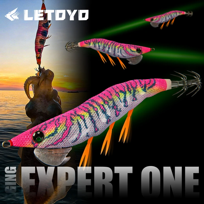 LETOYO EXPERTONE 135mm 18.5g Glow Squid Jig Luminous Squid Bait Artificial Bait Cuttlefish Webfoot Octopus Lure Sea Fishing Lure
LETOYO EXPERTONE 135mm 18.5g Glow Squid Jig Luminous Squid Bait Artificial Bait Cuttlefish Webfoot Octopus Lure Sea Fishing Lure