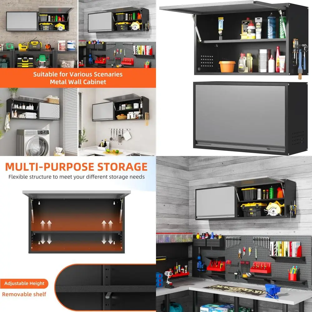 Настенный металлический шкаф для хранения высотой 19,7 дюйма с откидной дверцей для гаража, мастерской и автодома
Настенный металлический шкаф для хранения высотой 19,7 дюйма с откидной дверцей для гаража, мастерской и автодома