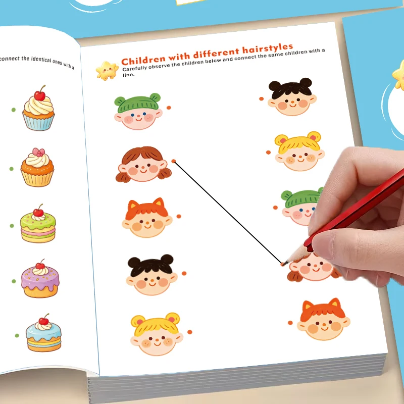 Toddler Early Educational Matching Workbook Find The Same Pictures, Colorful Fruit and Ambulance Fire Truck Police Car Matching
Toddler Early Educational Matching Workbook Find The Same Pictures, Colorful Fruit and Ambulance Fire Truck Police Car Matching