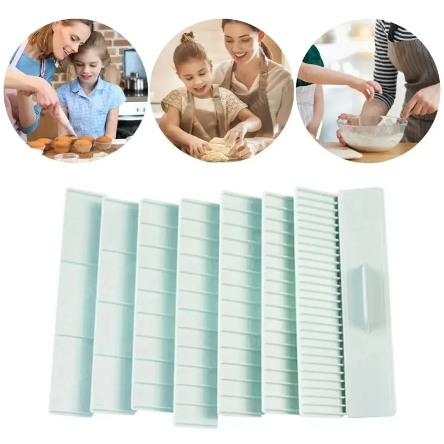 8Pcs Graduated Scale Balance Ruler ABS Pastic Fondant Icing Decorate Tool Cake Thickness Measure Ruler Bakery Pastry Depth Guide
8Pcs Graduated Scale Balance Ruler ABS Pastic Fondant Icing Decorate Tool Cake Thickness Measure Ruler Bakery Pastry Depth Guide