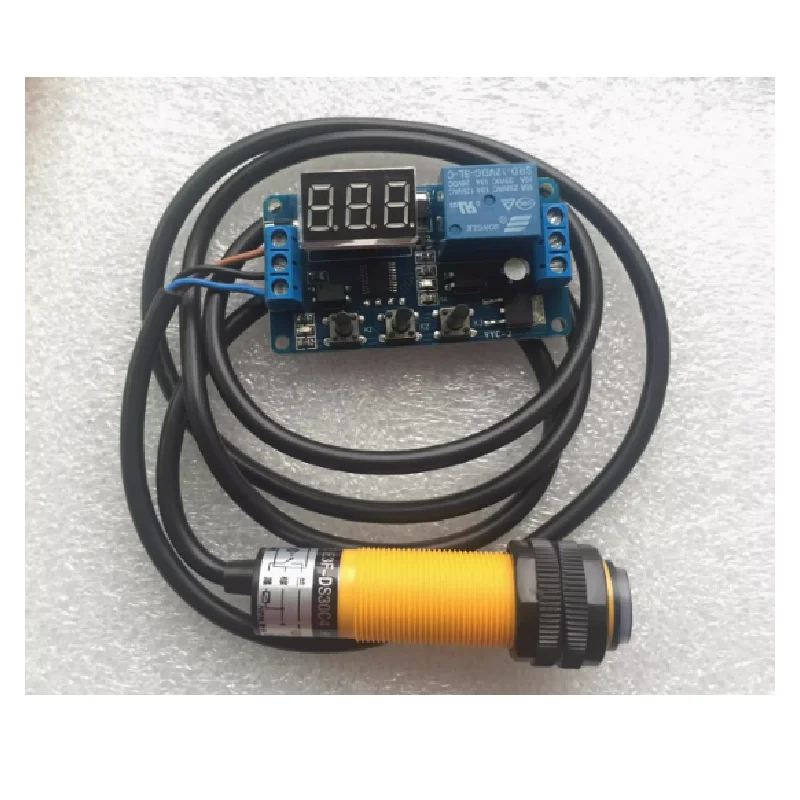 Trigger delay infrared photoelectric switch sensor NPN normally open relay module 5V 12V 24V
Trigger delay infrared photoelectric switch sensor NPN normally open relay module 5V 12V 24V