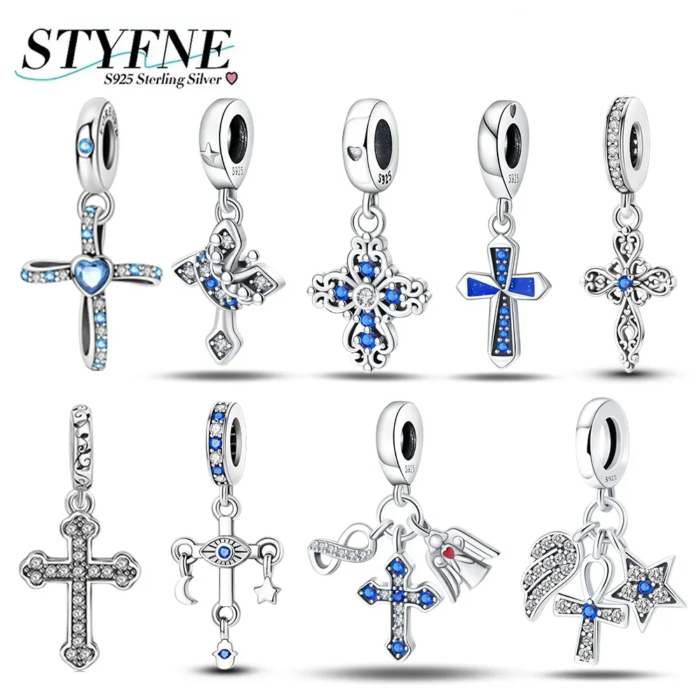 Exquisite 925 Sterling Silver Charms Zircon Cross The Virgin Mary Beads Pendant Fit Original Bracelet for Women Jewelry Making
Exquisite 925 Sterling Silver Charms Zircon Cross The Virgin Mary Beads Pendant Fit Original Bracelet for Women Jewelry Making