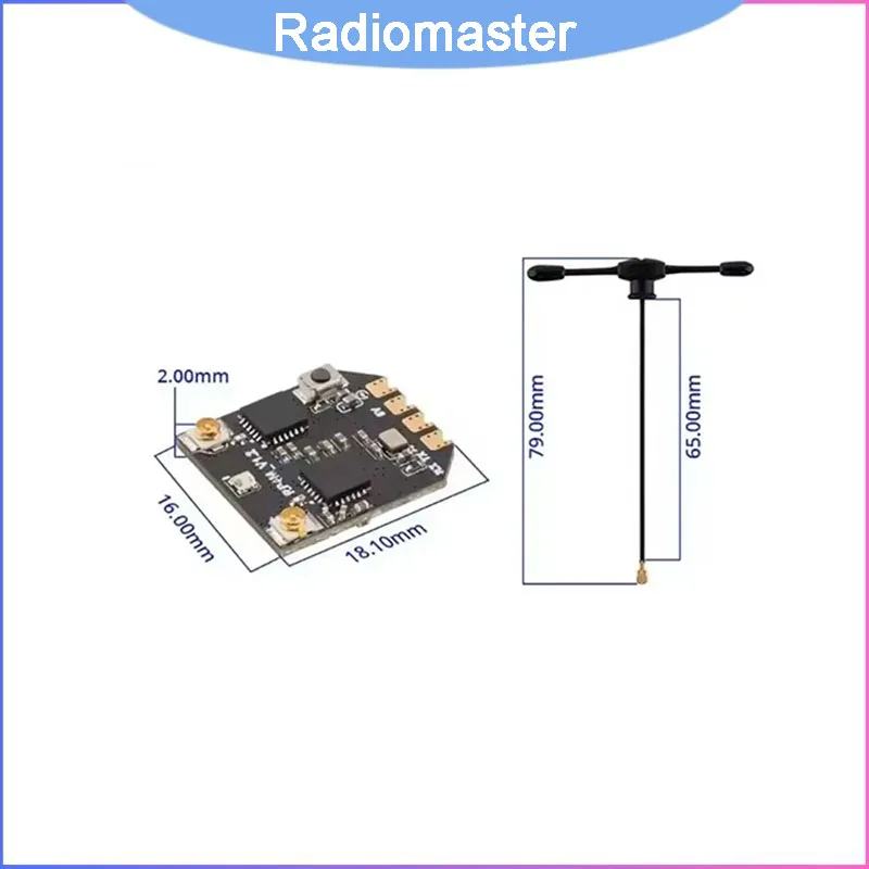 Радиоприемник Radiomaster RP4TD-M ELRS 2.4ГГц Mini, с двойной антенной True Diversity для быстрого отклика, низкой задержки и плавного FPV-полета
Радиоприемник Radiomaster RP4TD-M ELRS 2.4ГГц Mini, с двойной антенной True Diversity для быстрого отклика, низкой задержки и плавного FPV-полета