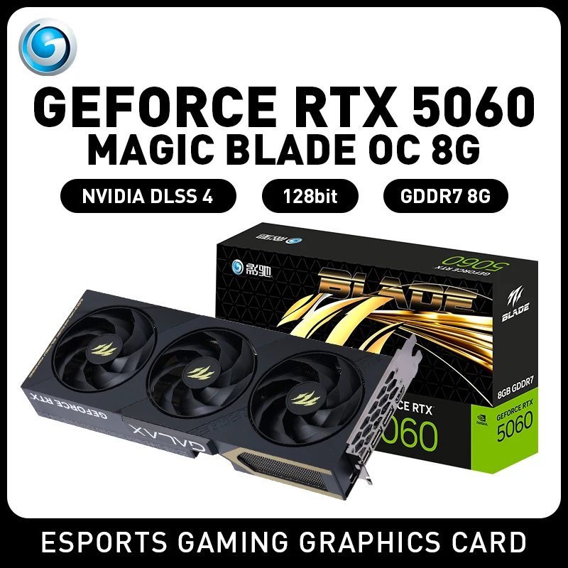 Игровая видеокарта GALAX RTX5060 Black OC 5060 rtx 5060 8 ГБ 128 бит 28000 МГц GDDR7 Настольная видеокарта
Игровая видеокарта GALAX RTX5060 Black OC 5060 rtx 5060 8 ГБ 128 бит 28000 МГц GDDR7 Настольная видеокарта