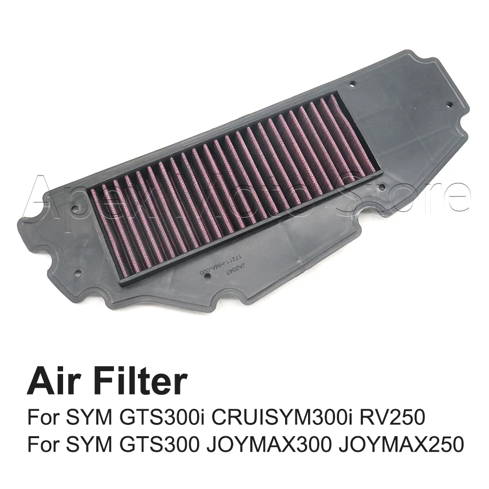 Motorcycle High Flow Air Filter Intake Cleaner For SYM GTS 300 250i 300i GTS300 GTS300i CRUISYM 300i RV250 JOYMAX 250 300
Motorcycle High Flow Air Filter Intake Cleaner For SYM GTS 300 250i 300i GTS300 GTS300i CRUISYM 300i RV250 JOYMAX 250 300