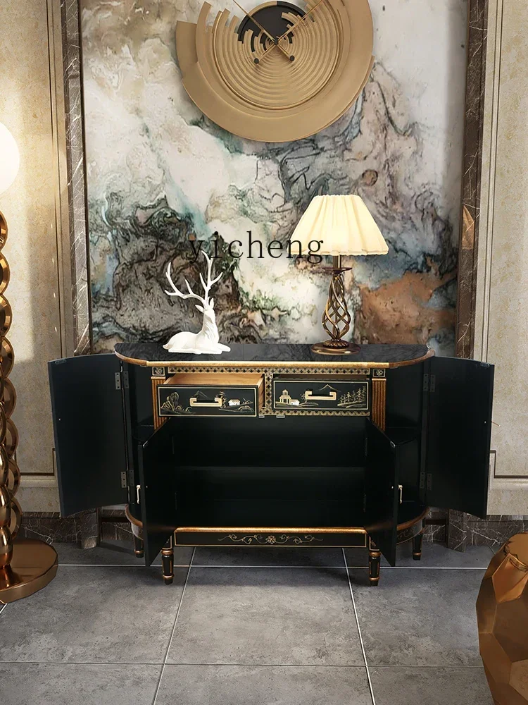 LYY L New Chinese Style Light Luxury Lobby Entrance Cabinet Painted Sideboard Cabinet Home Curio Cabinet
LYY L New Chinese Style Light Luxury Lobby Entrance Cabinet Painted Sideboard Cabinet Home Curio Cabinet